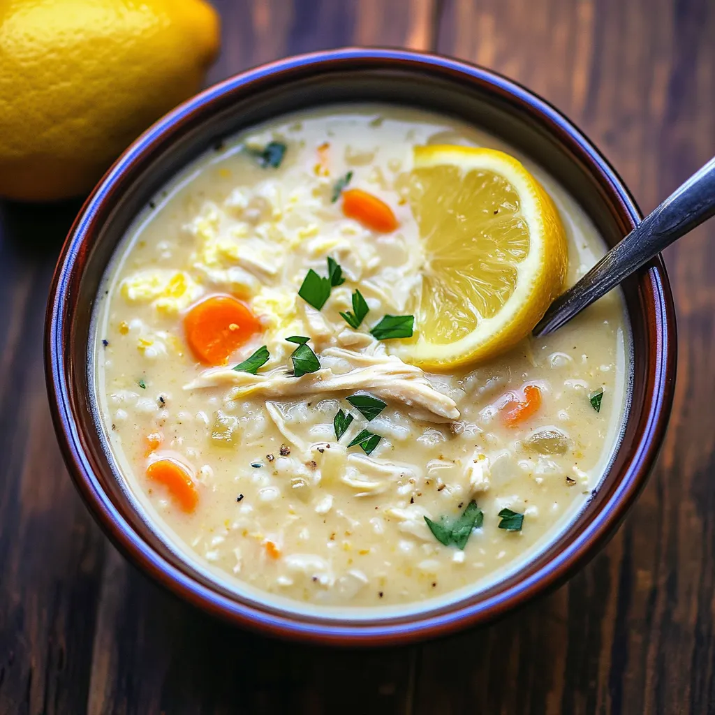 Avgolemono Greek Lemon Chicken Soup Recipe