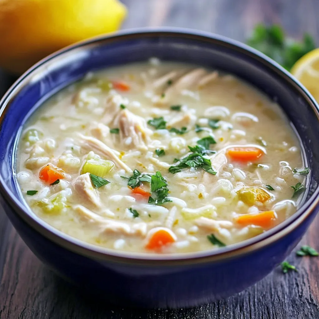 Avgolemono Greek Lemon Chicken Soup Recipe