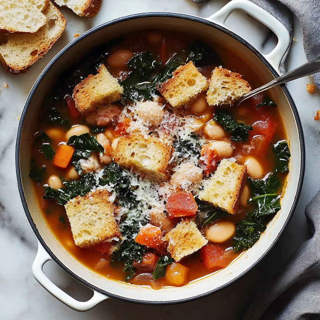 Simple Ribollita Italian Bean Soup