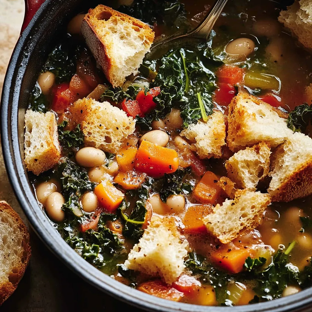 Simple Ribollita Italian Bean Soup