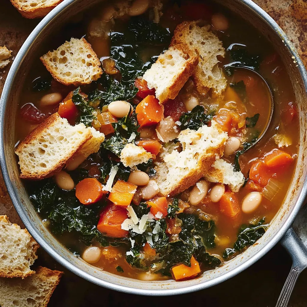 Simple Ribollita Italian Bean Soup