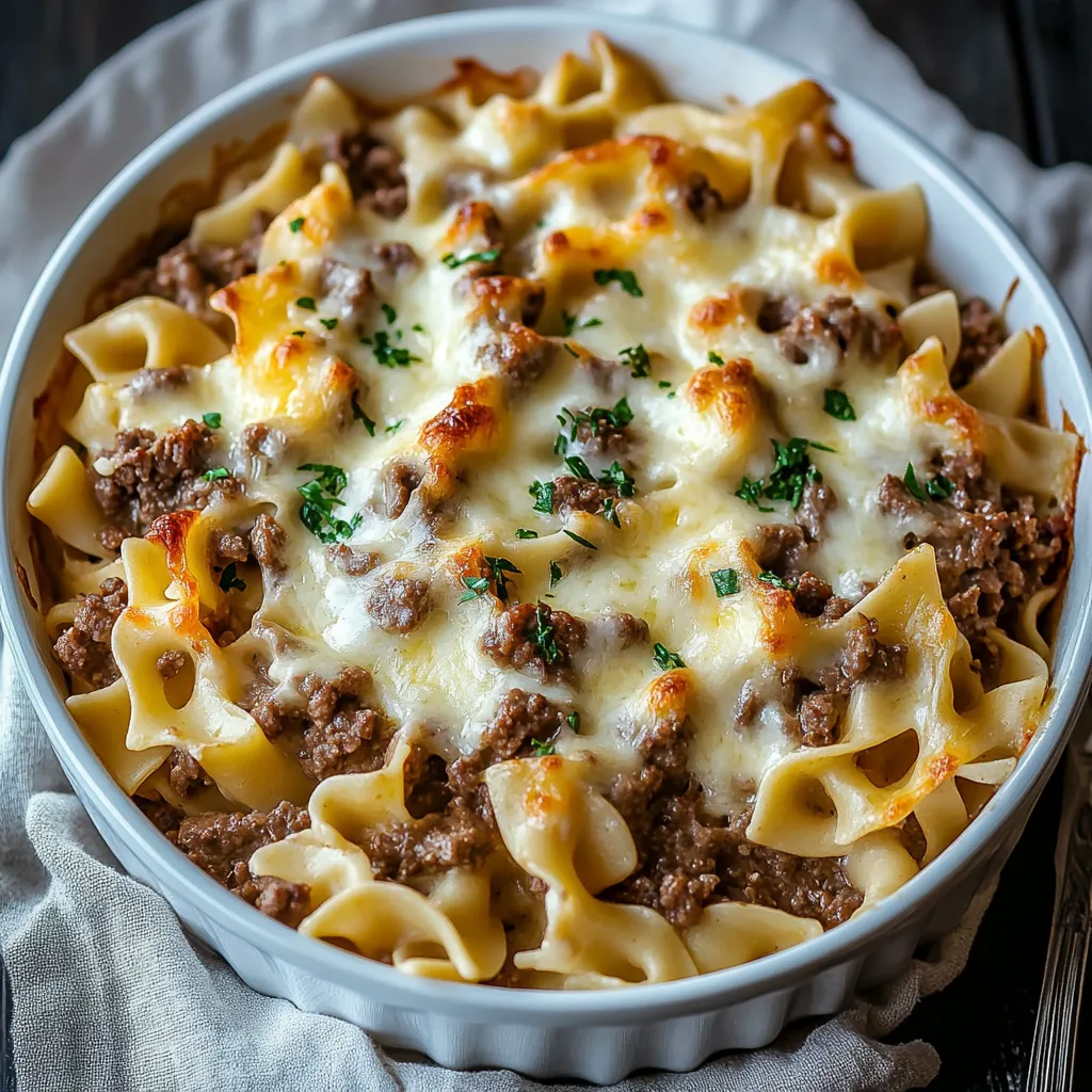 Sour Cream Beef Noodle Casserole