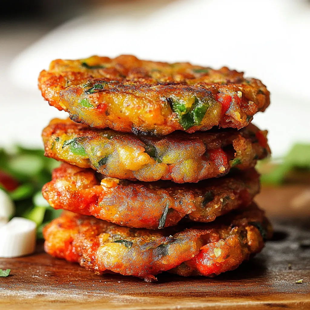 Golden Greek tomato fritters with fresh herbs and feta, a crispy and flavorful Mediterranean appetizer or snac