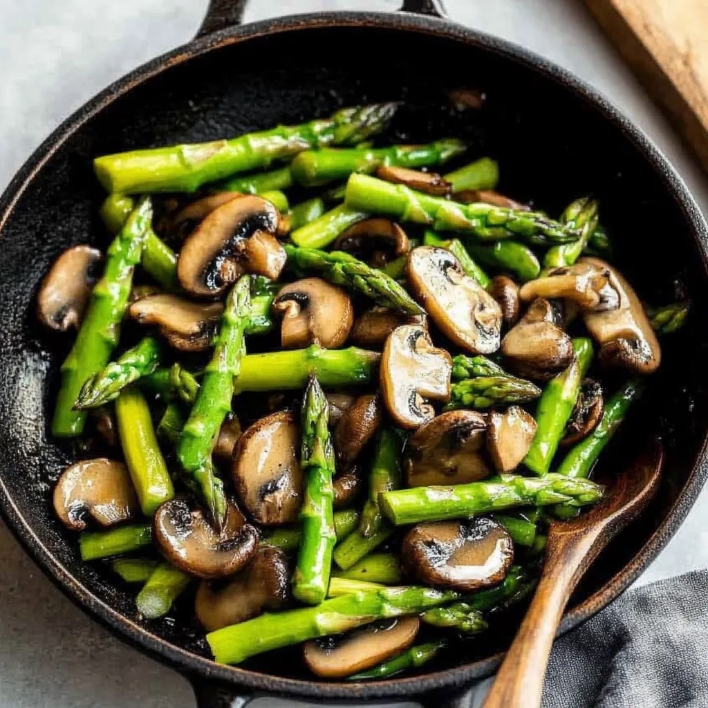 Sauteed Asparagus and Mushrooms Recipe