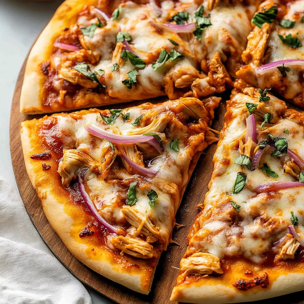 Italian Homemade BBQ Chicken Pizza