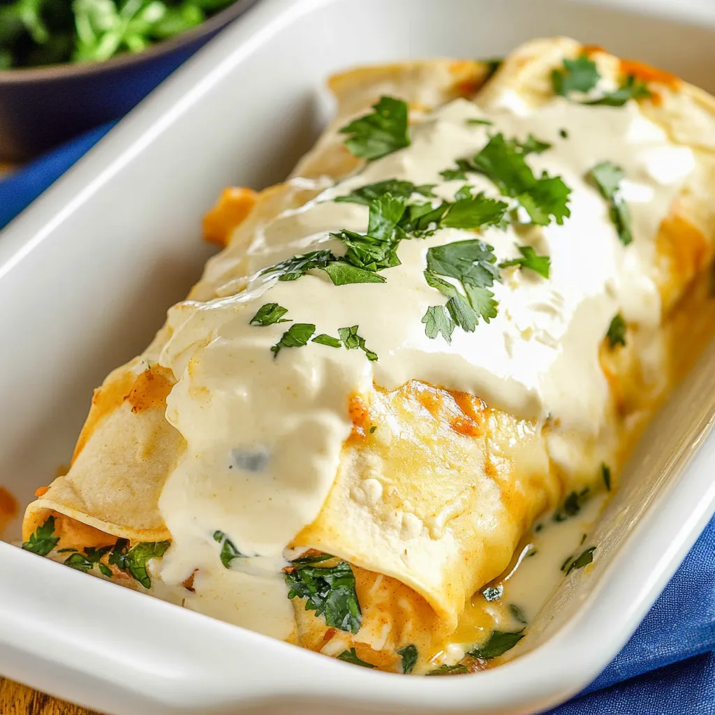 Sour Cream Chicken Enchiladas