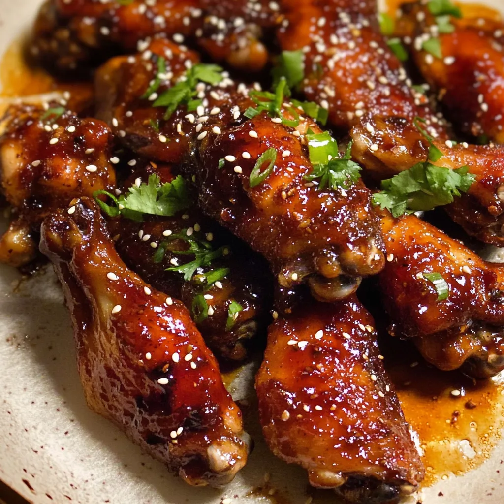 Sticky Baked Chinese Chicken Wings