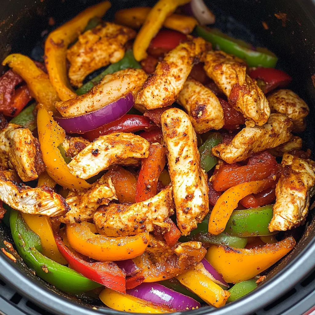 Super easy and flavorful chicken fajitas