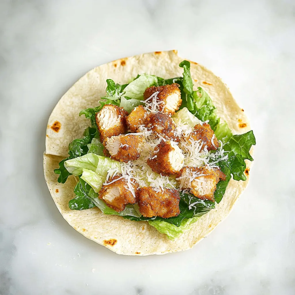 Crispy Chicken Caesar Wraps