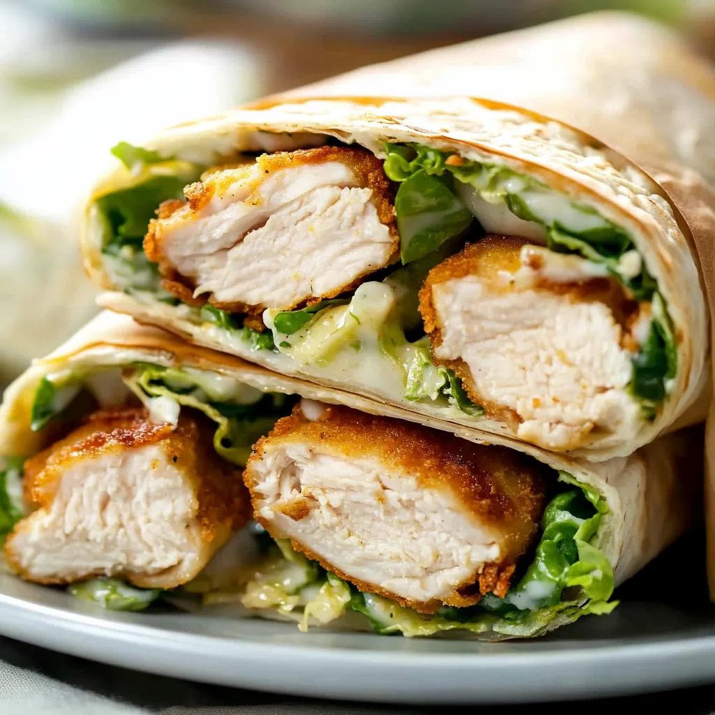 Chicken Caesar Salad Wraps Recipe