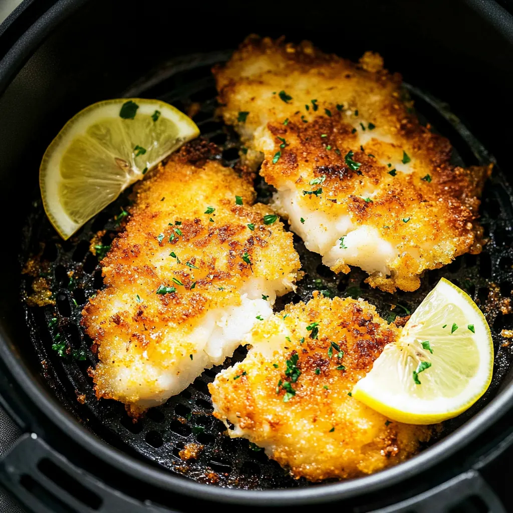 Crispy Parmesan Air Fryer Cod