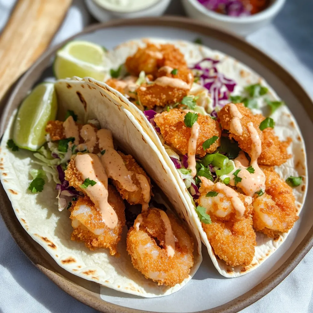 Copycat Air Fryer Bang Bang Shrimp Tacos Recipe