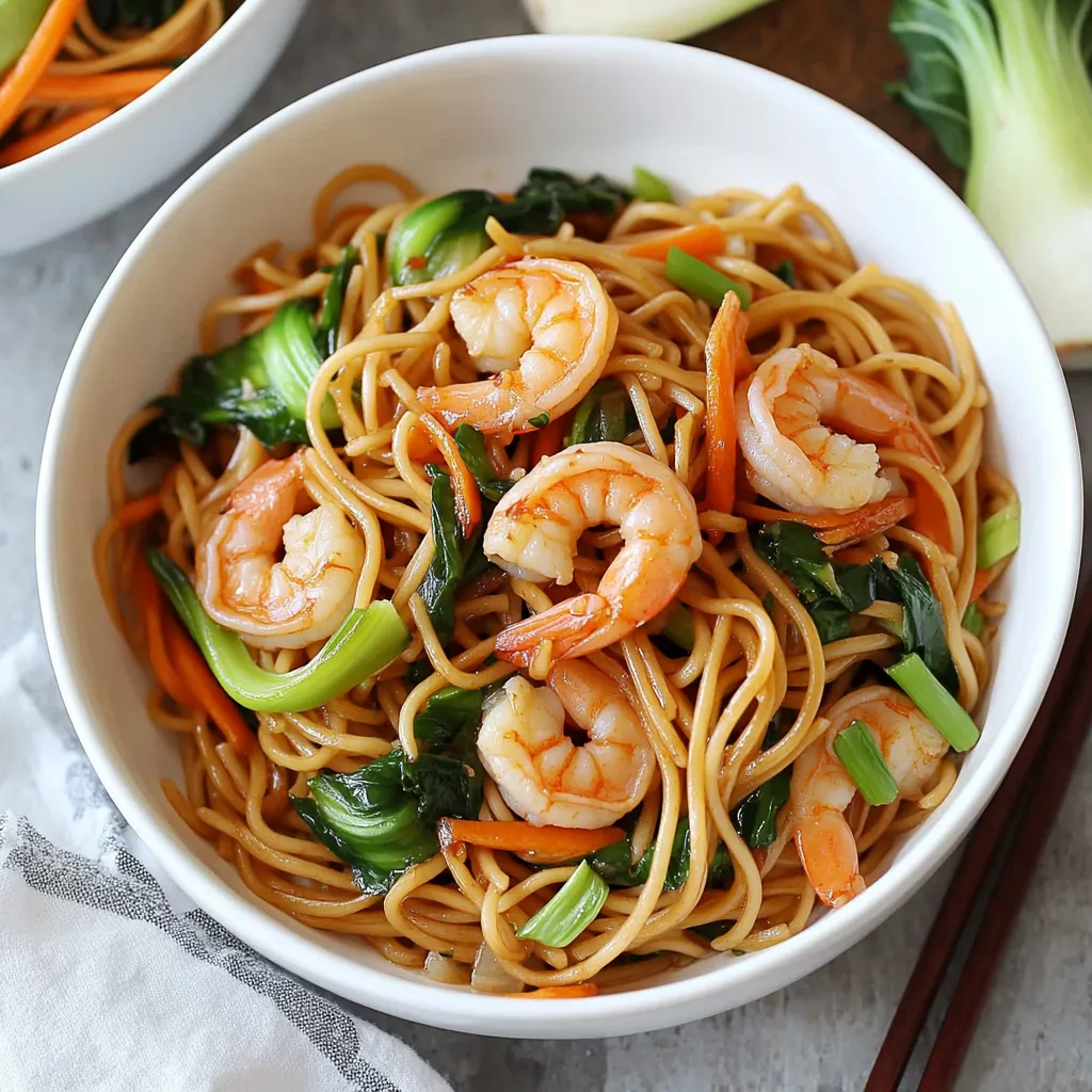 Easy Shrimp Lo Mein Recipe