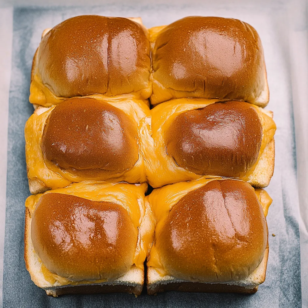 Cheesy Cheeseburger Sliders with Hawaiian Rolls