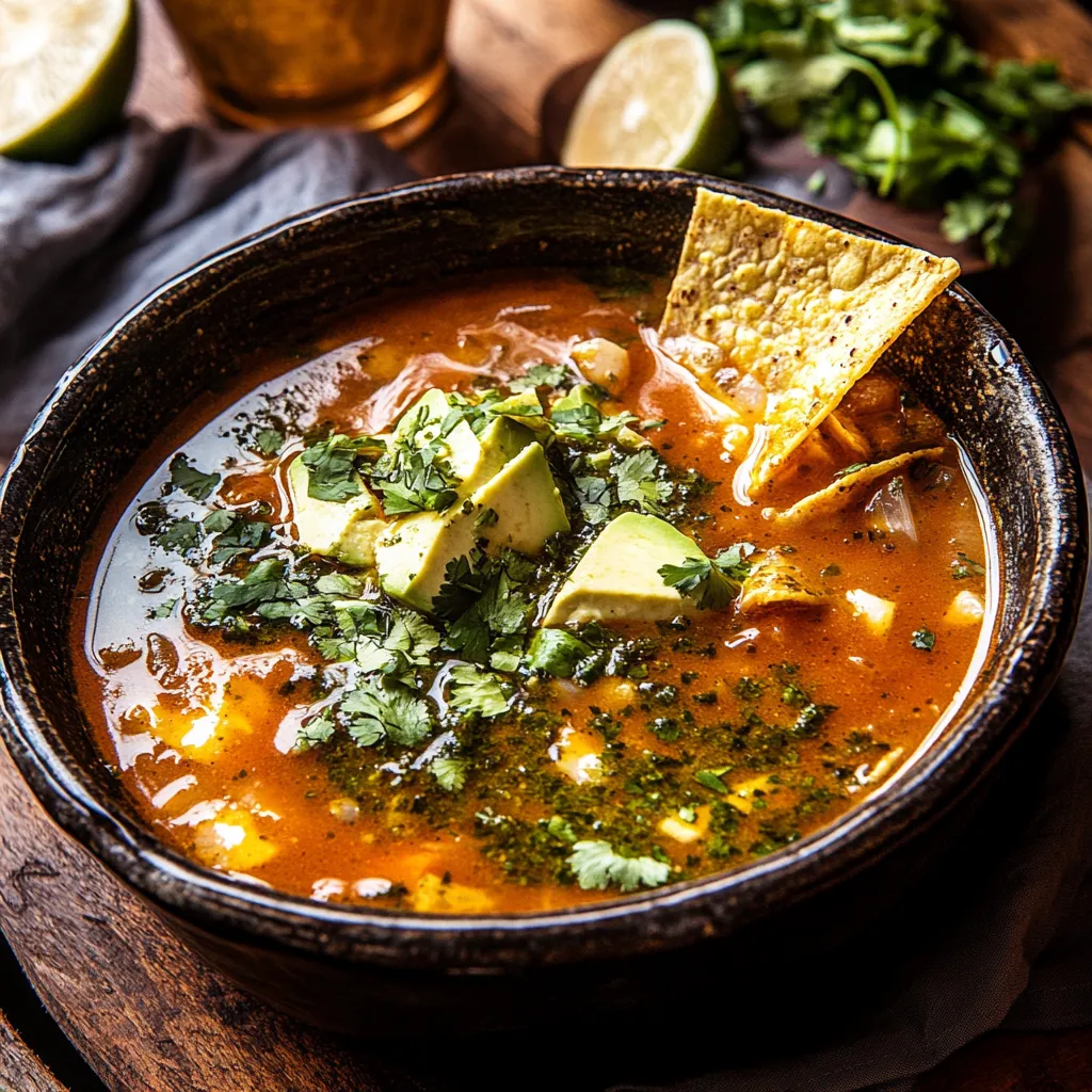 Winter Salsa Verde Tortilla Soup Recipe