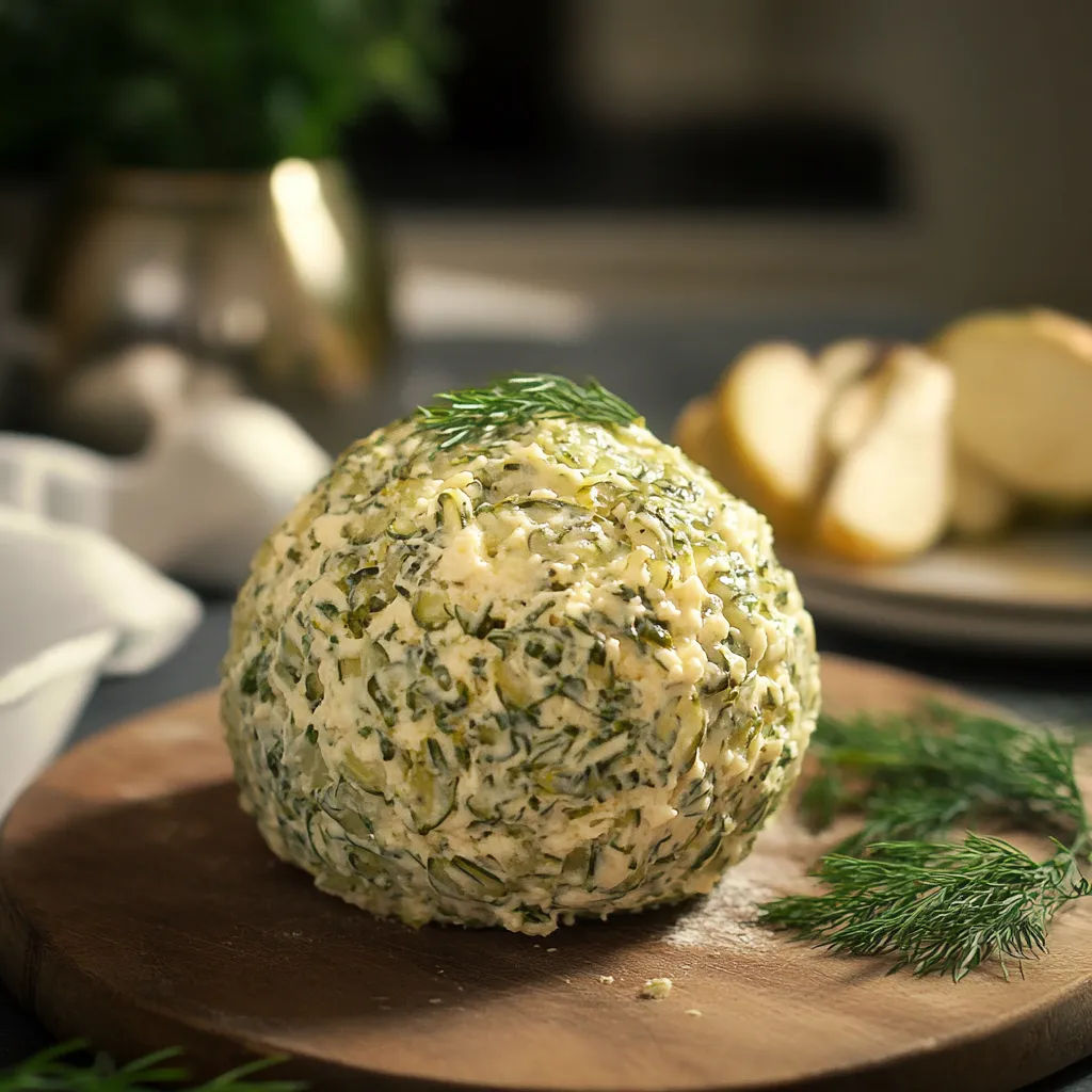 The best dill pickle cheese ball, a flavorful and easy-to-make snack.