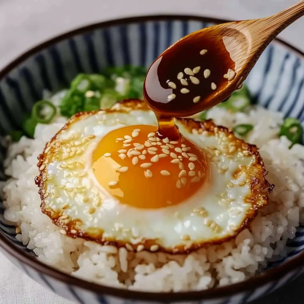 10 min Easy Korean Egg Rice (Gyeran Bap)