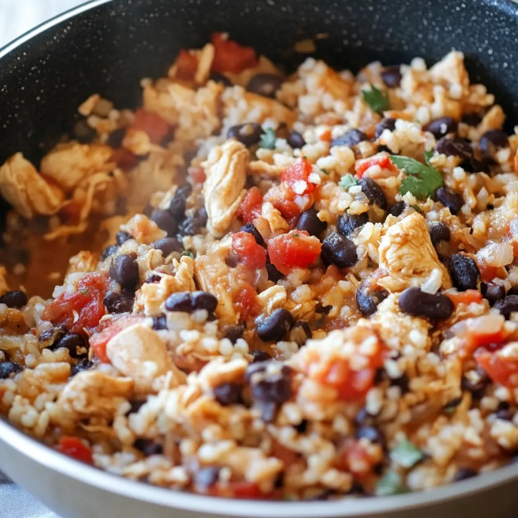 One-Pot Chicken Burrito Bowl