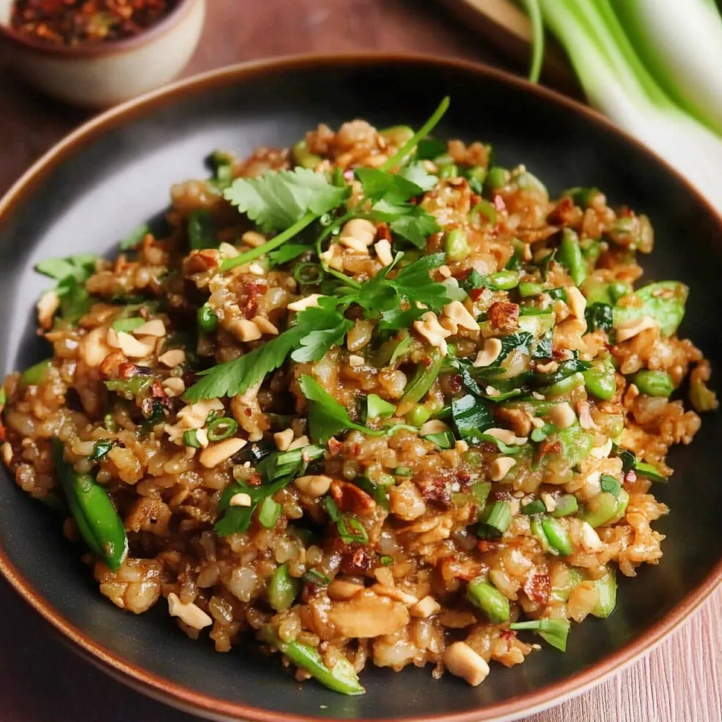 Viral Satay Crispy Rice Salad Recipe