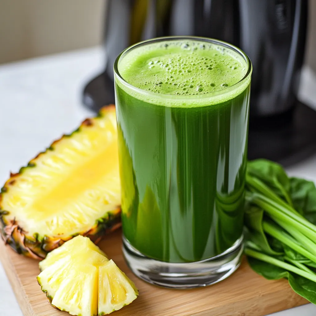 Quick 4 Ingredient Green Juice Recipe