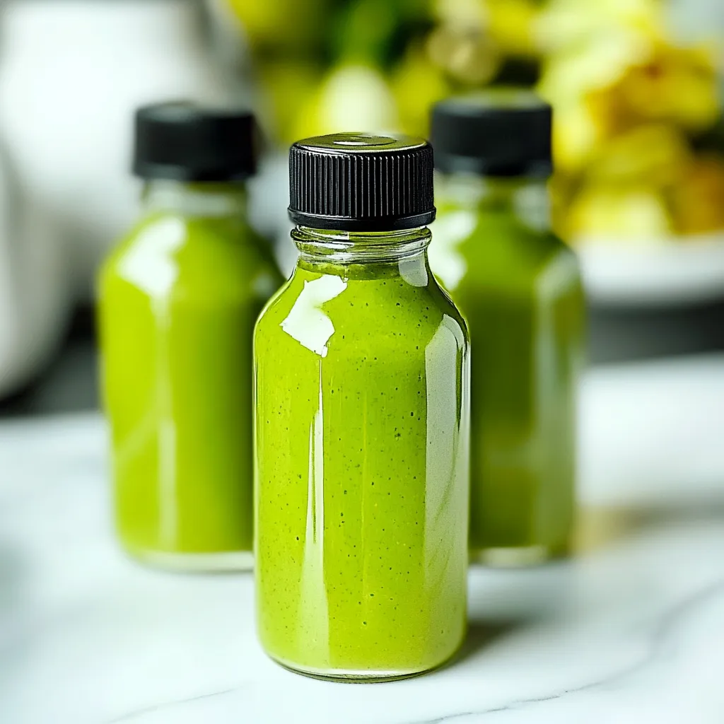 Easy Homemade Green Wellness Shots