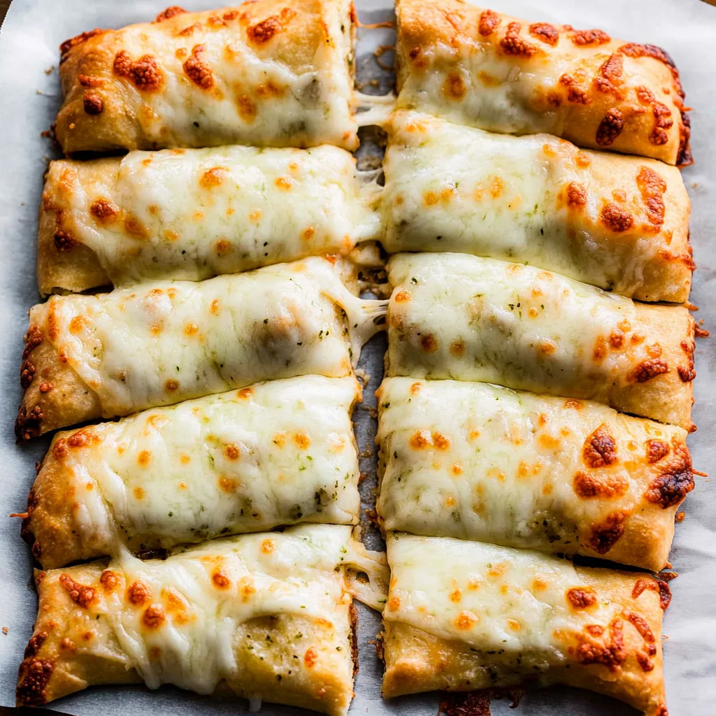 Cheesy Breadsticks Made from Pizza Dough