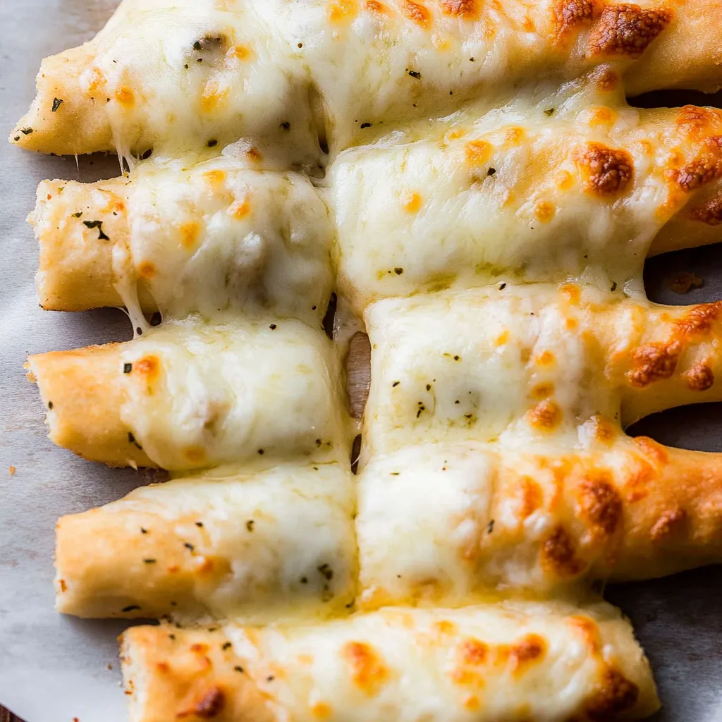 Cheesy Breadsticks Made from Pizza Dough Recipe