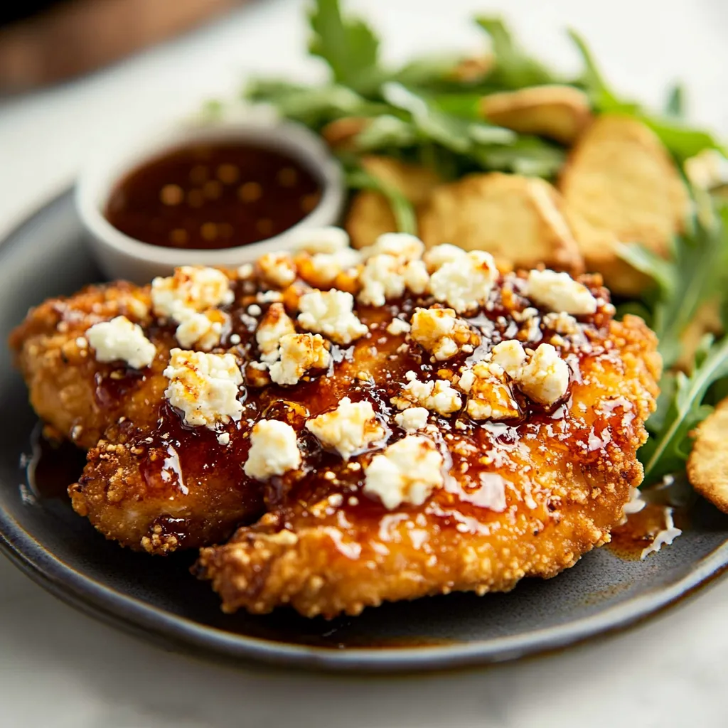 Easy Crispy Hot Honey Feta Chicken Recipe