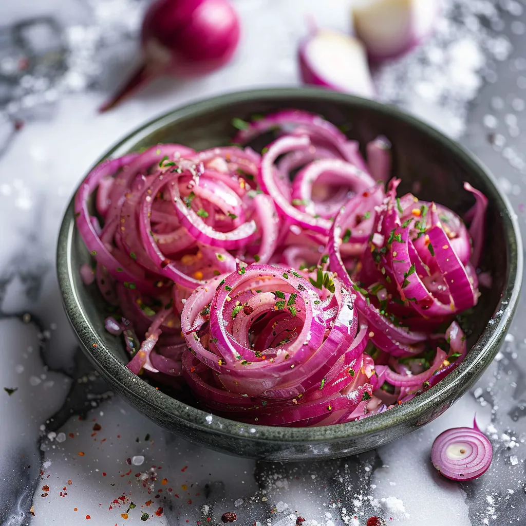 Quick and easy sumac onions, a tangy and flavorful addition to any dish.