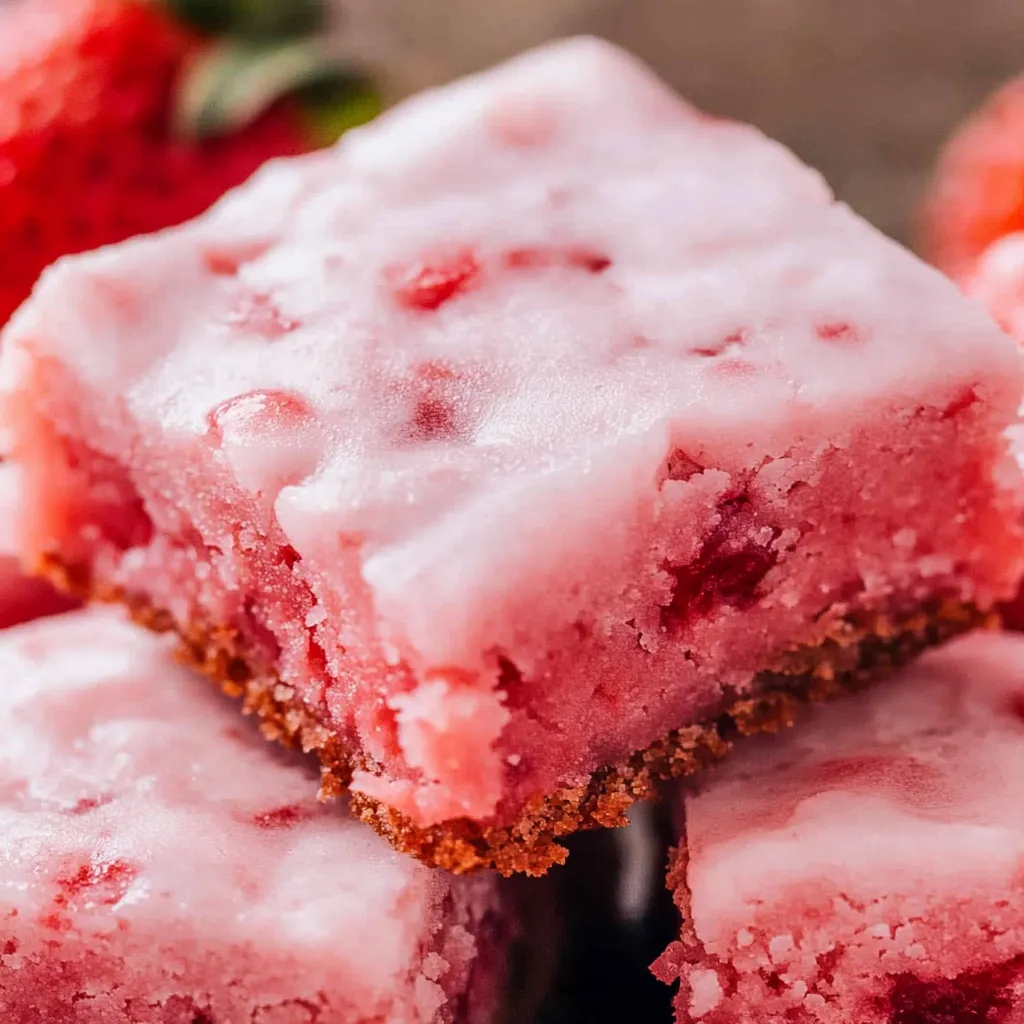 Quicke Easy Strawberry Brownies Recipe