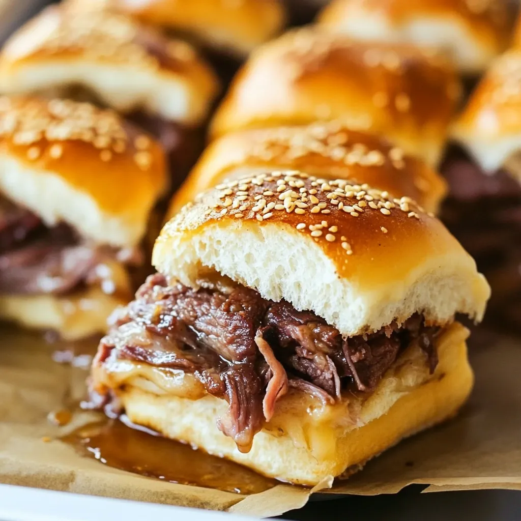 Famously Viral French Dip Sliders Recipe