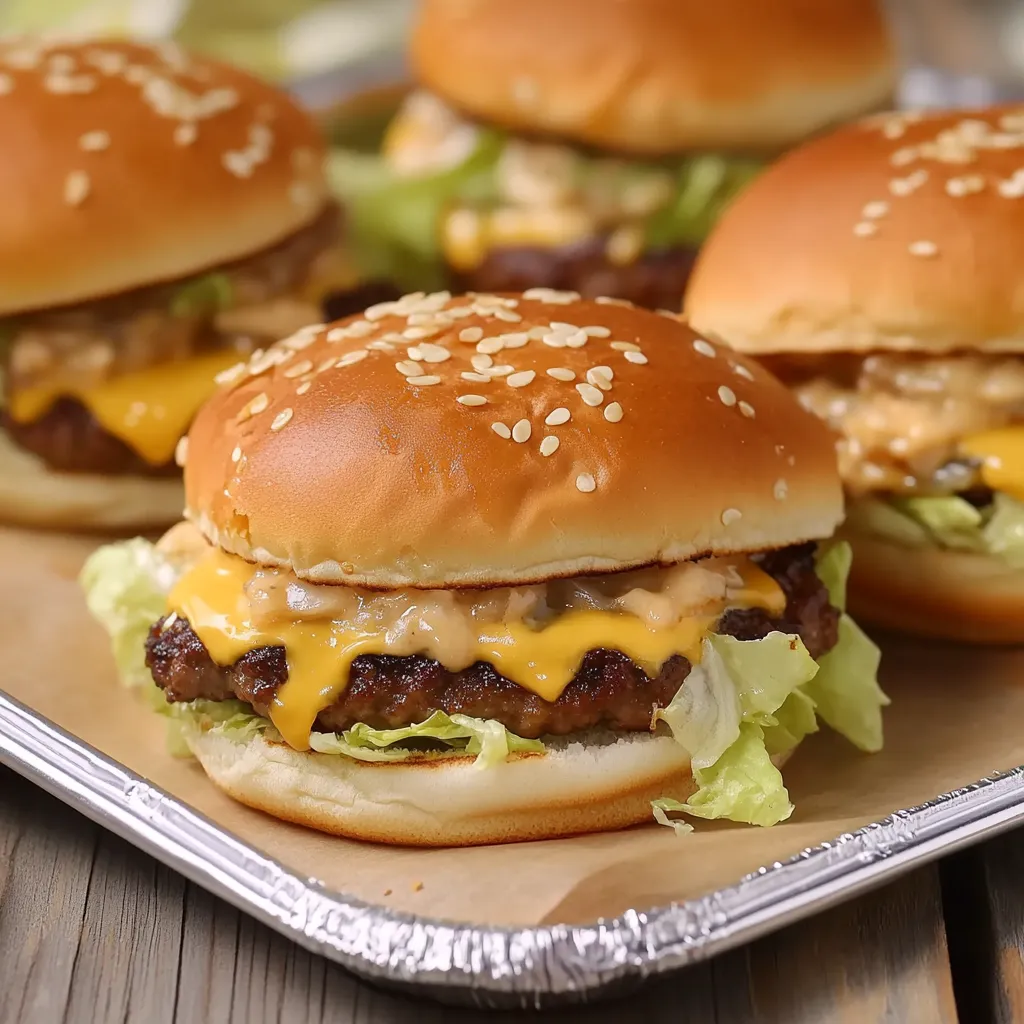 Ultimate Homemade Big Mac Sliders