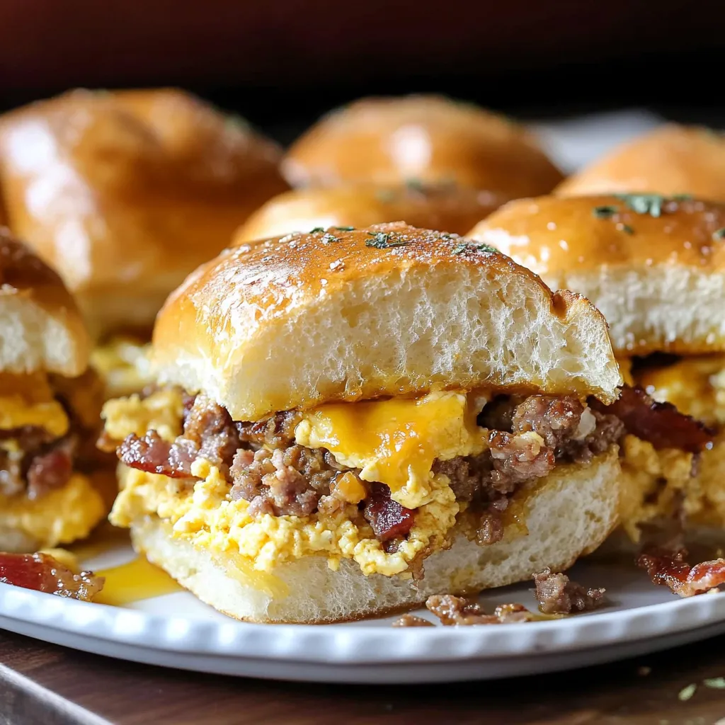 Cheesy Cowboy Breakfast Sliders Recipe