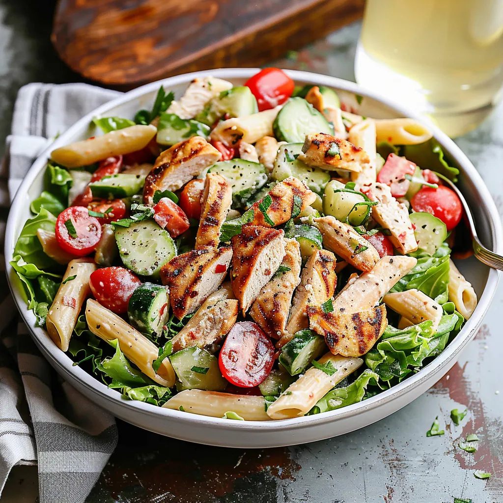 Chicken Caesar Pasta Salad