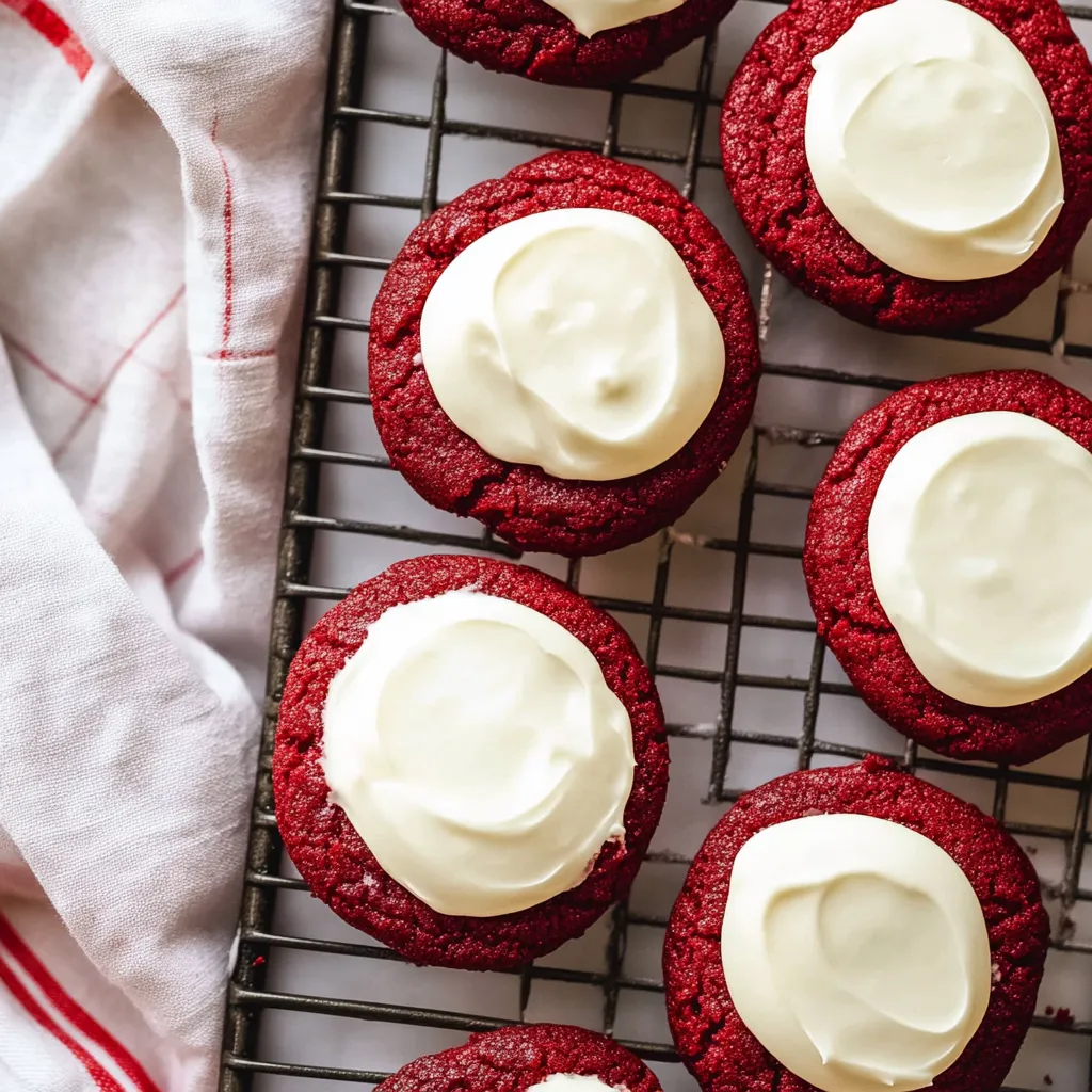 Red Velvet Cookies with Cream Cheese Frosting Recipe