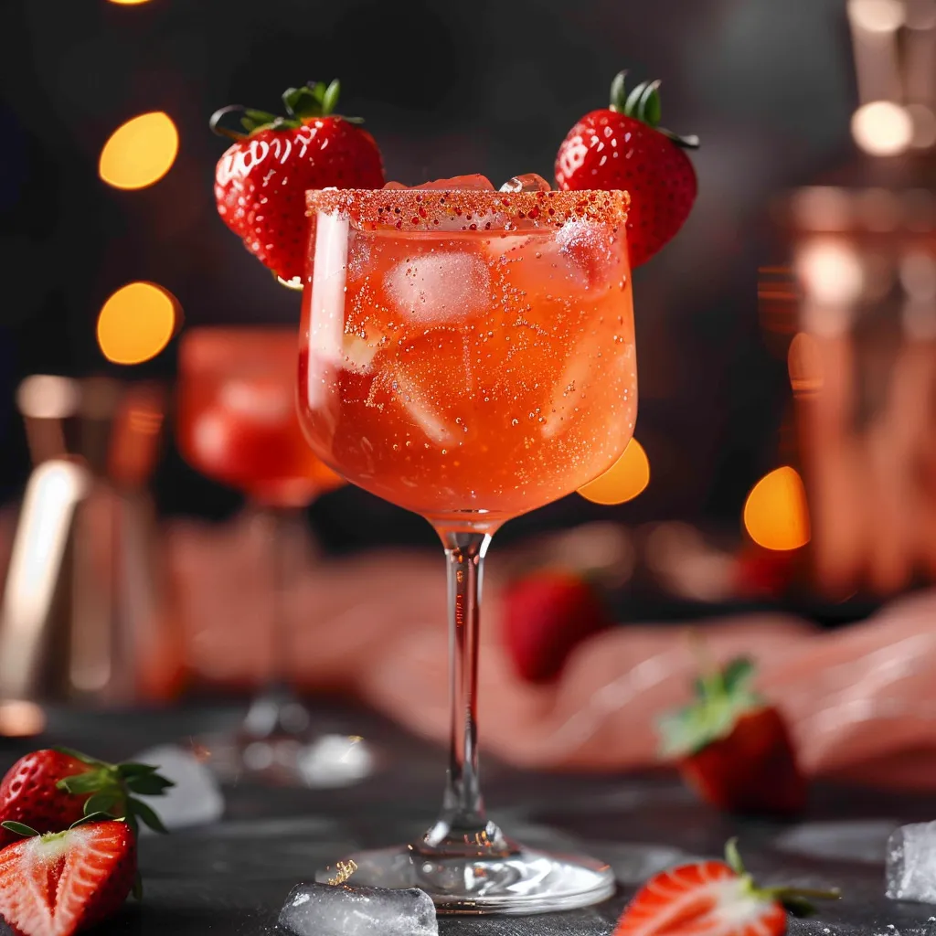 Love potion drink with vibrant flavors, a festive and fun Valentine’s treat.