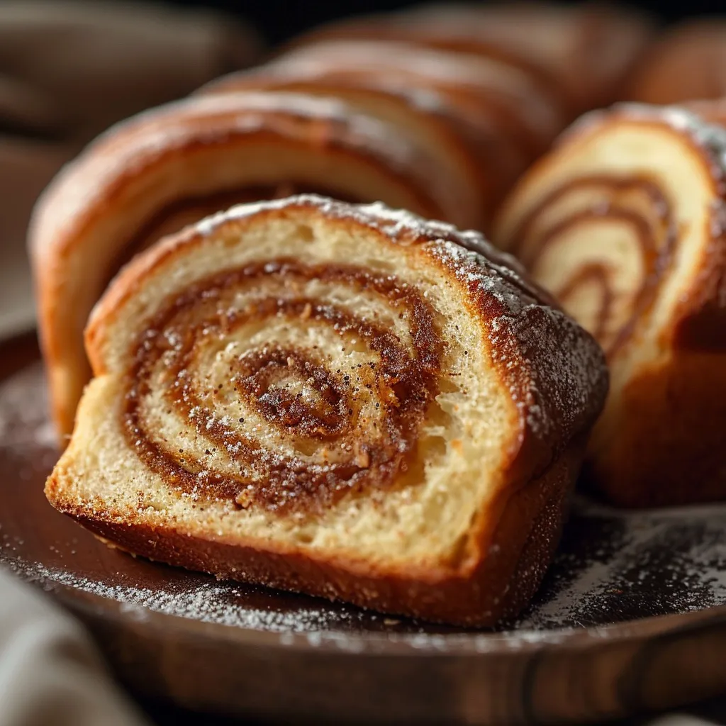 A plate with a delicious cinnamon roll.