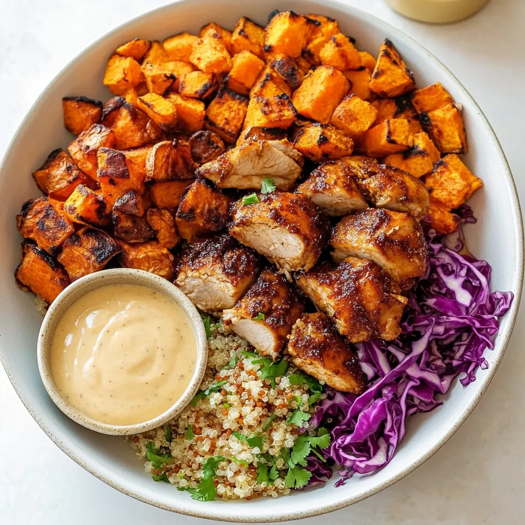 A bowl of food with meat and vegetables.