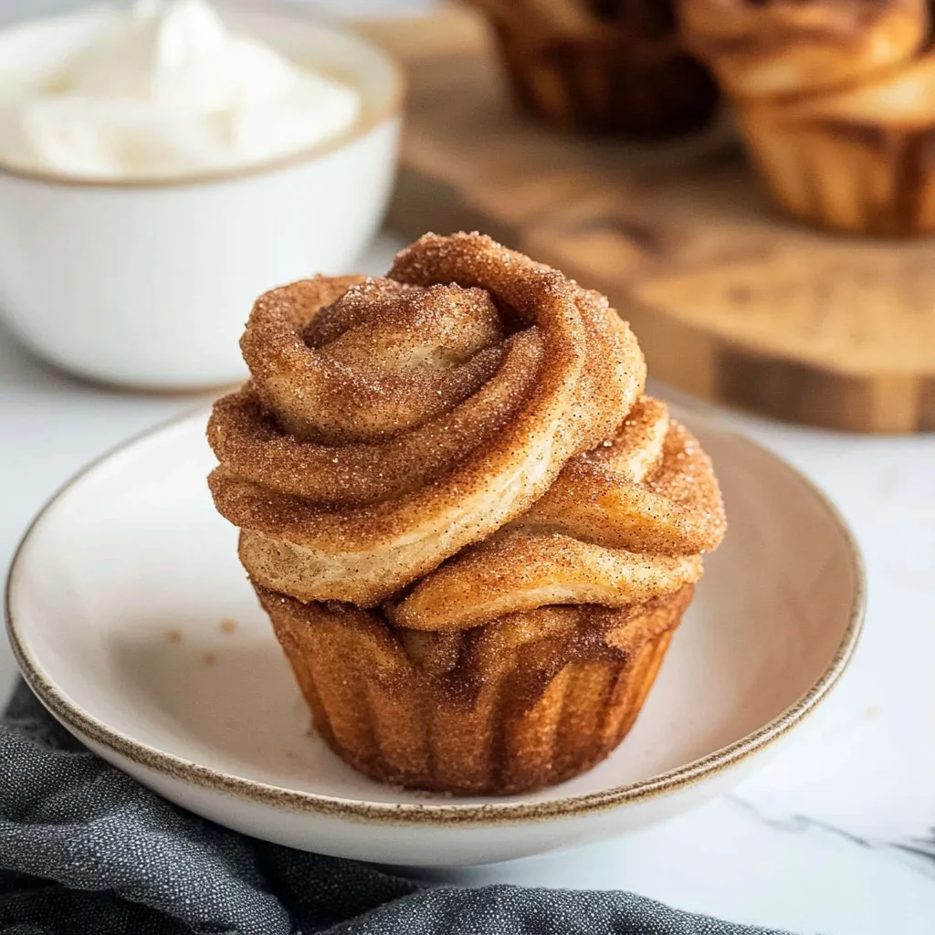 A cupcake with a swirl of frosting on top.