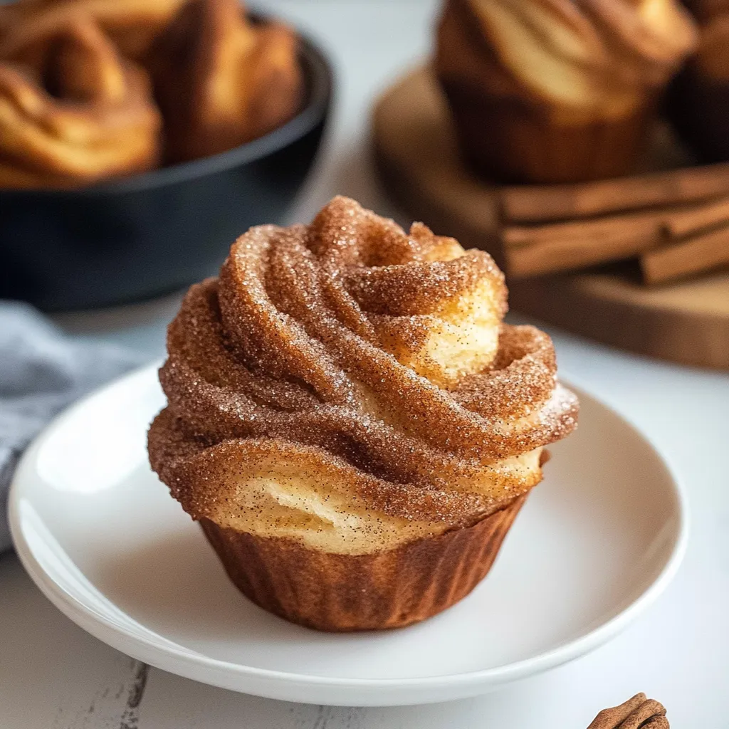 A cupcake with a swirl of frosting.