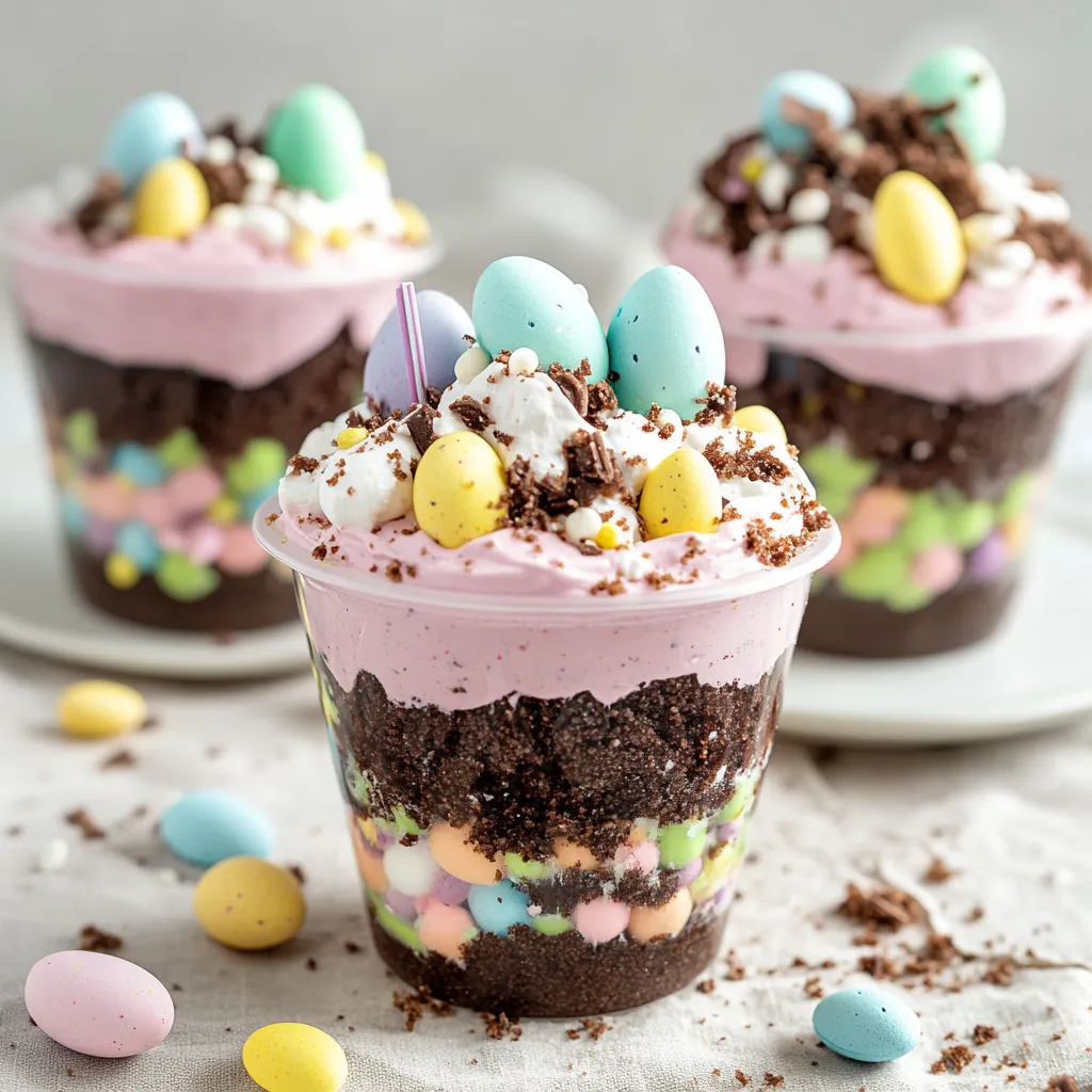 Easter Dirt Cups Recipe