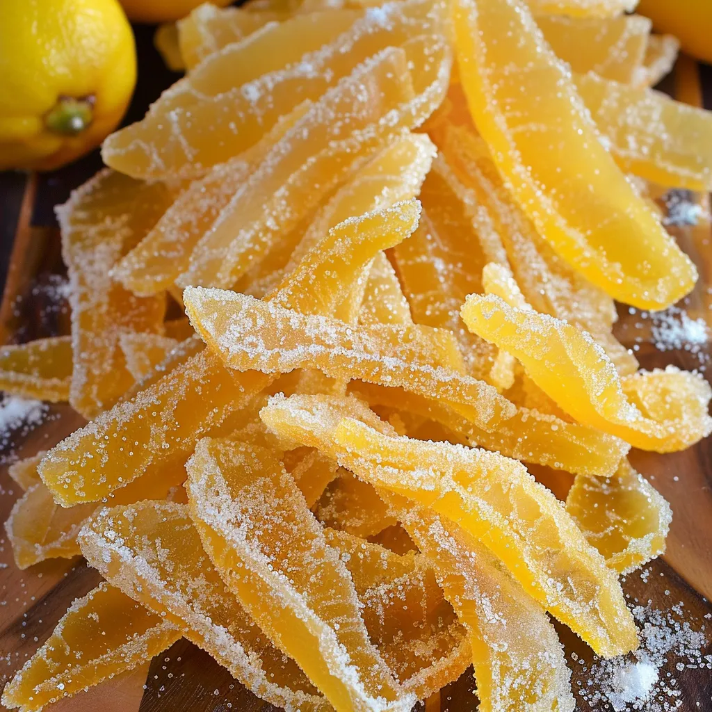 A pile of yellow noodles with sugar on top.