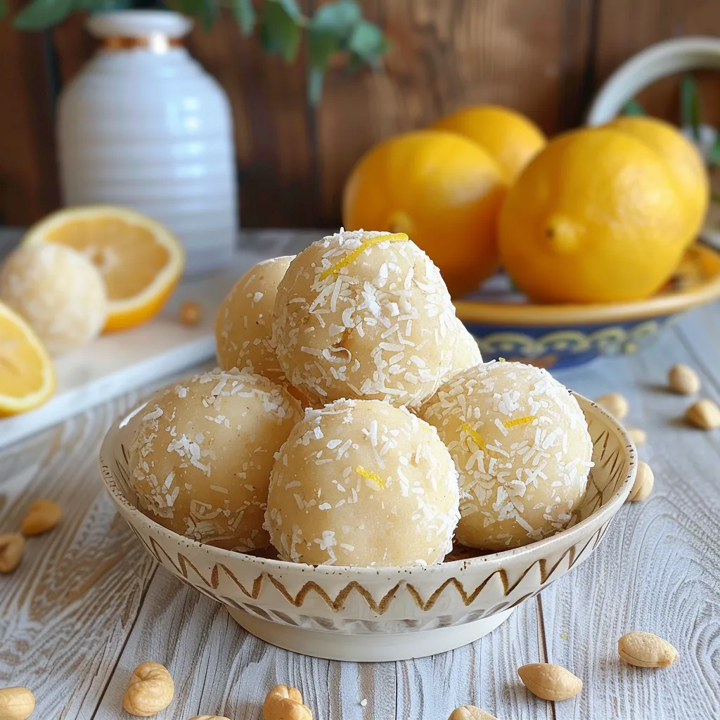 Easy Lemon and Cashew Bliss Balls Recipe - My Home Made Recipe