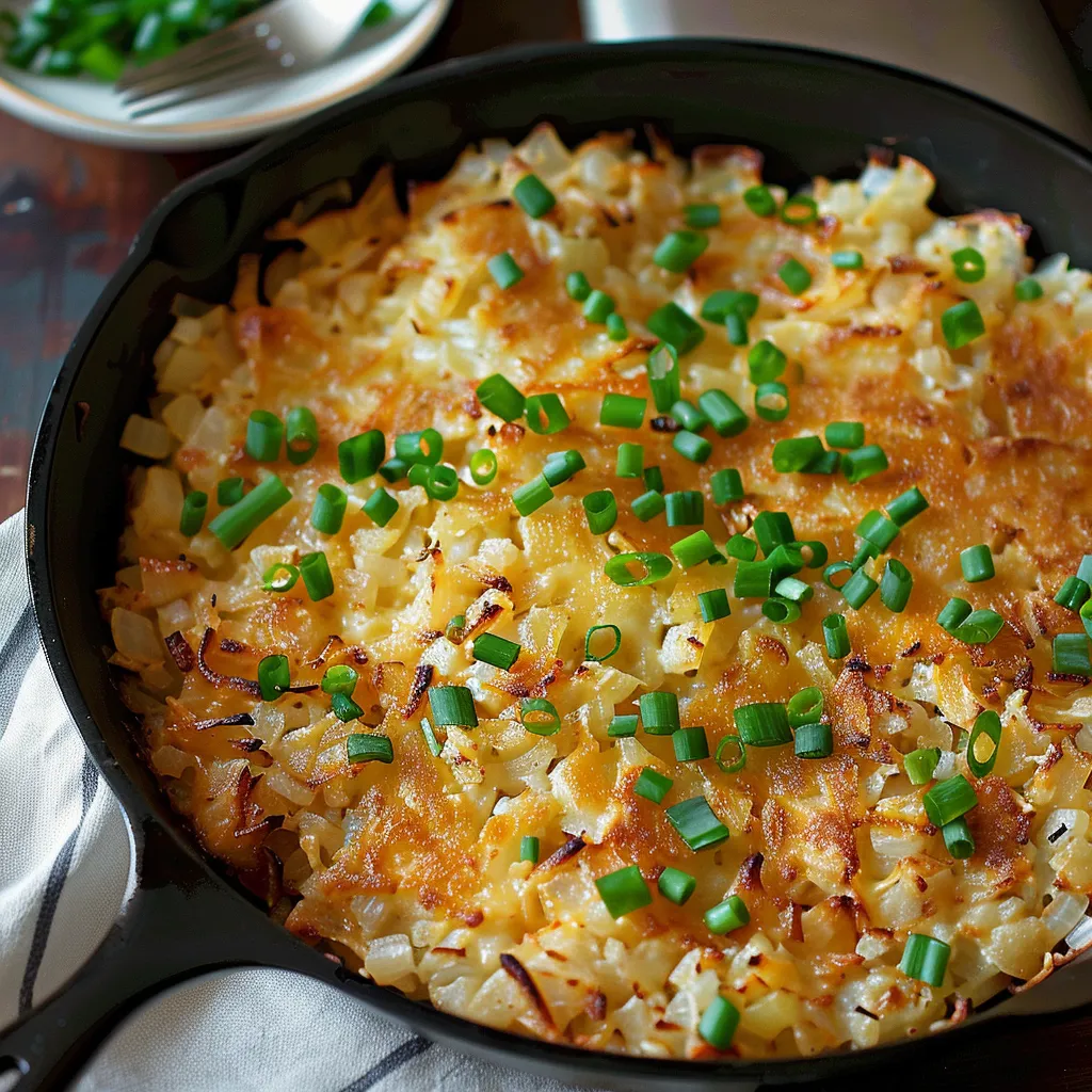 A pan of food with green onions on top.