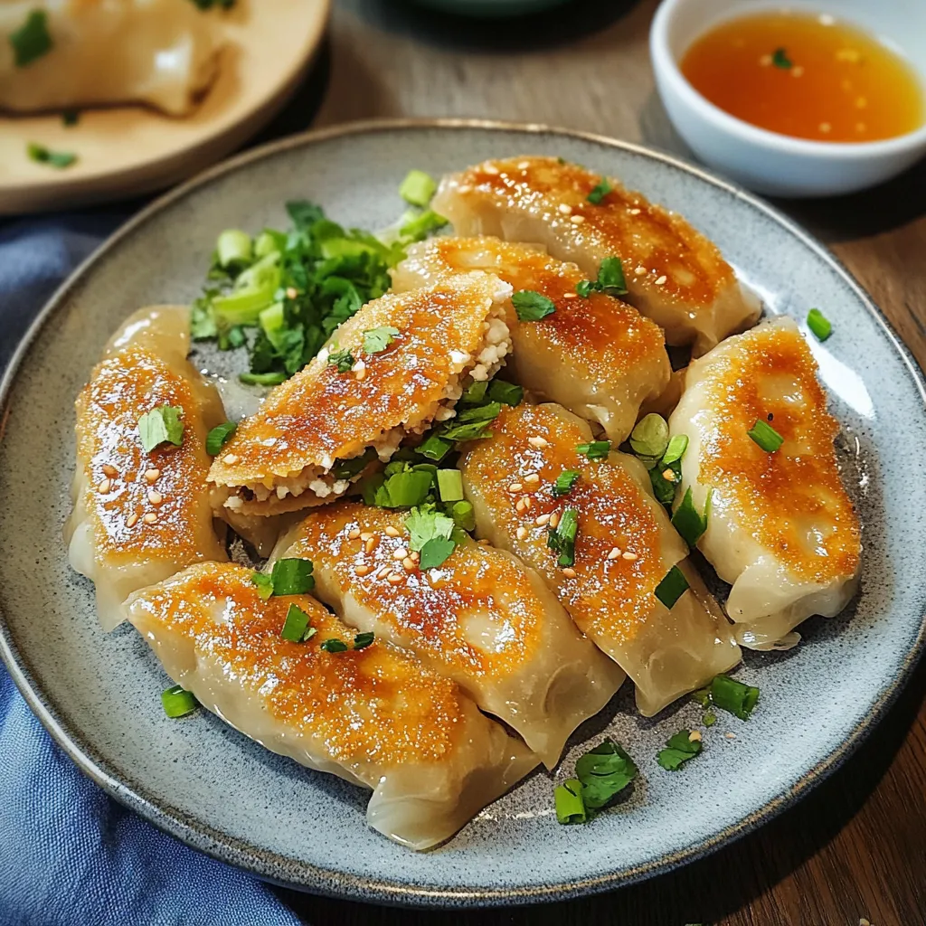 A plate of food with a sauce on the side.