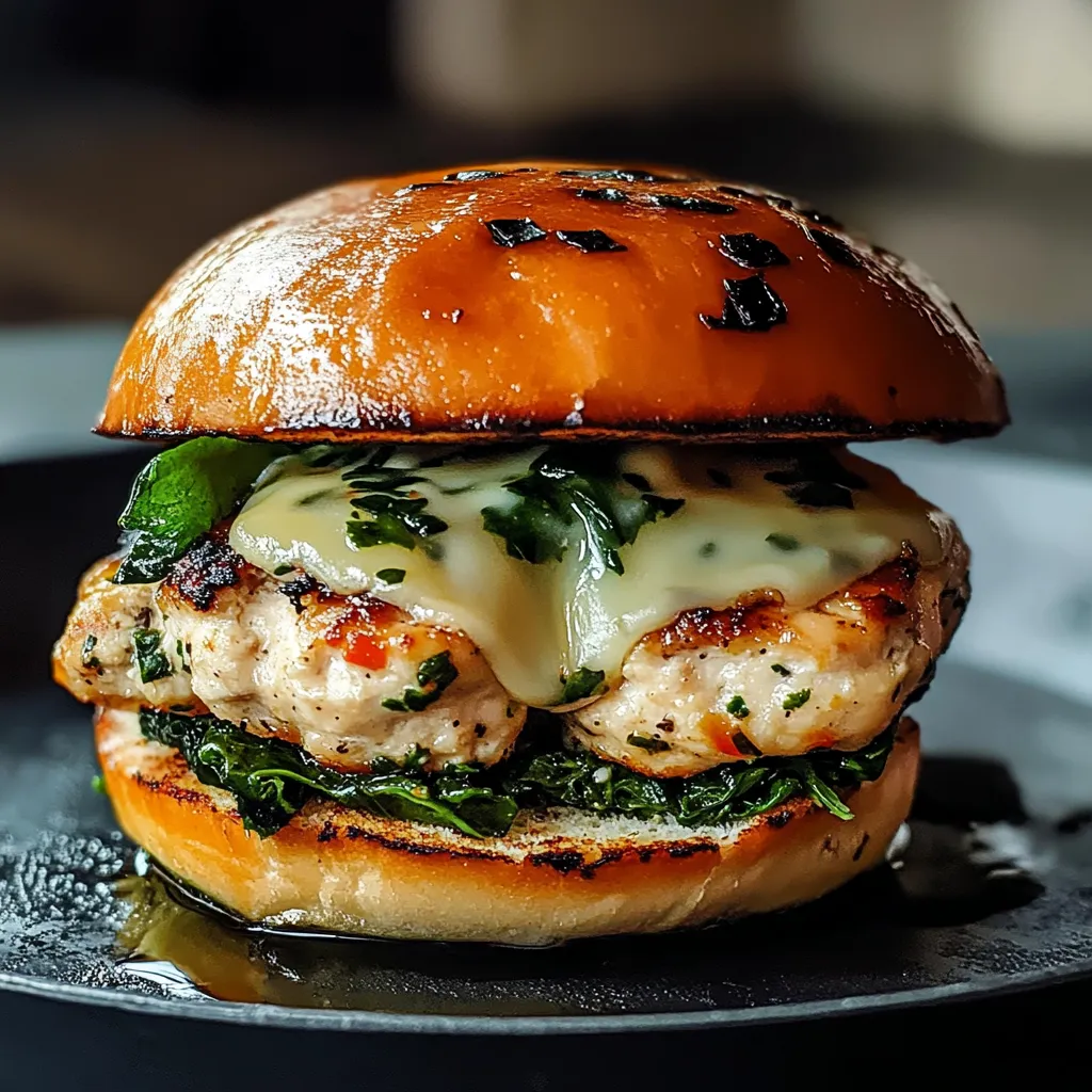 A burger with cheese and lettuce.
