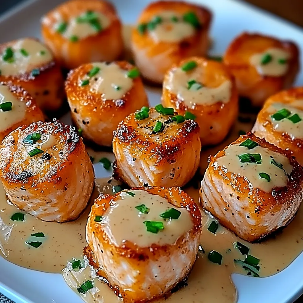 A plate of fish with sauce.