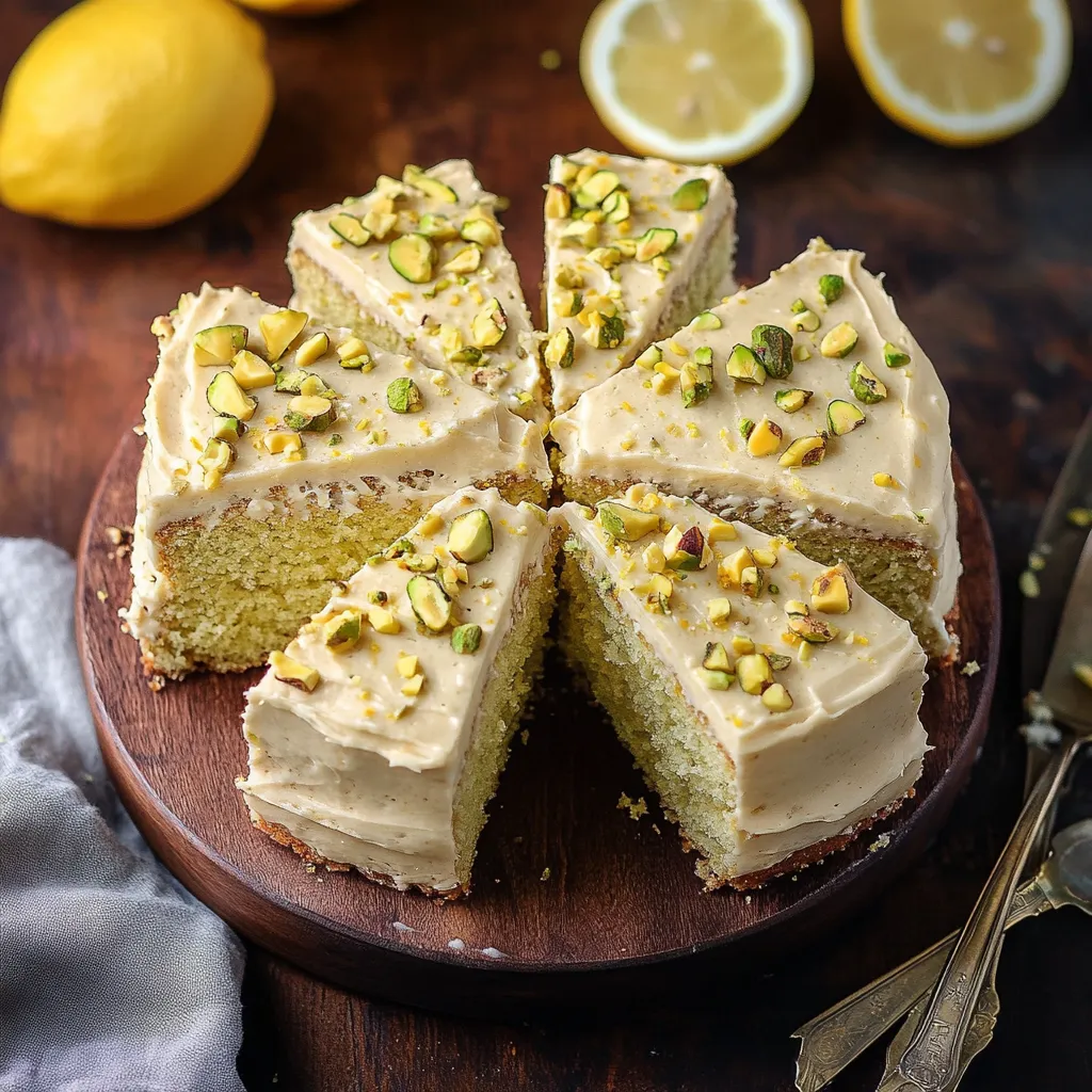 A slice of cake with almonds on top.