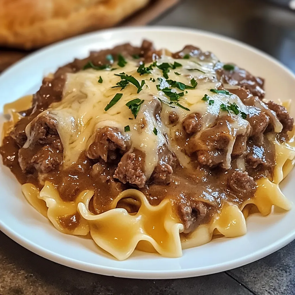 A plate of food with cheese and meat on it.
