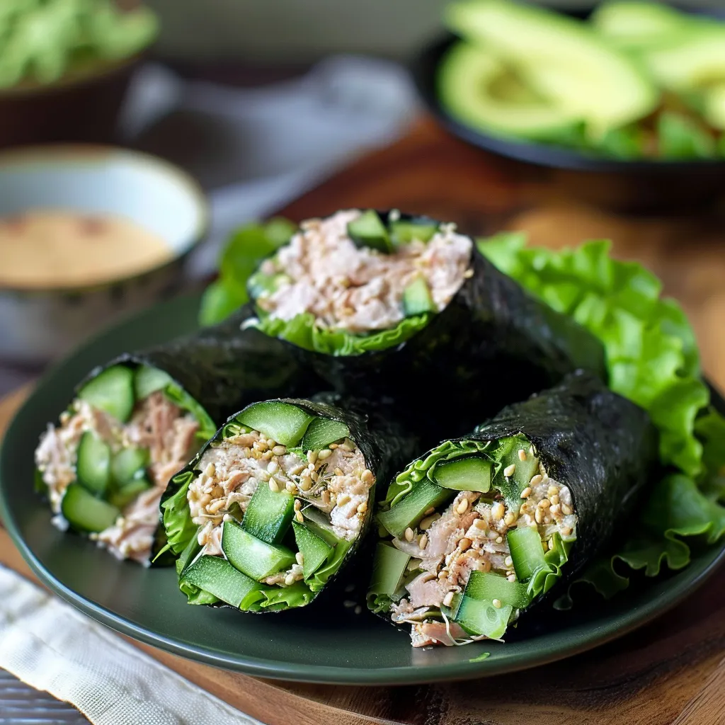 A plate of sushi with avocado and cucumber.